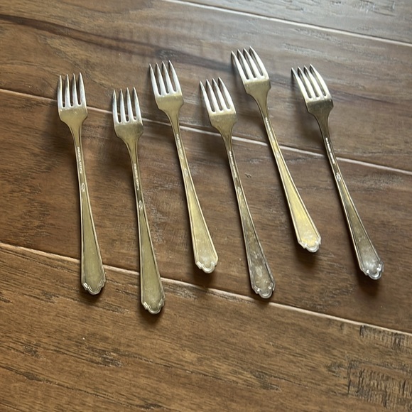 WM. A. Rogers Overlaid - Vintage - Set of 6 - Forks - Picture 10 of 11